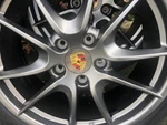 Porsche 911 Panamera Cayenne Boxter Cayman Center Caps Platinum/ Gray -set Of 4. Fixed Price $110.00.