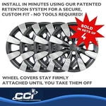 Chrome Wheel Covers Set Of Fits 2014-2018 Toyota Corolla IWC51316CC. Fixed Price $76.50.