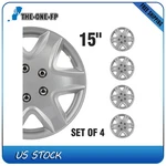 Black Inch Set Of 4 Wheel Covers Snap On Full Hub Caps Fit R15 Tire & Rim Pp. Fixed Price $36.54.