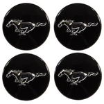 Oem New 15-17 Ford Mustang 4 Wheel Hub Center Cap Covers Gloss Black Chrome Pony. Fixed Price $48.89.