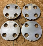 Cover Hub Cap For Alloy Wheels On Saab. Set Of 4 With Rings. 6.5" Diameter. Fixed Price $49.95.