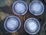 Factory 1969 Oldsmobile Cutlass F85 14 Inch Hubcaps Wheel Covers. Fixed Price $75.00.