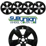 2017-2021 Jeep Compass Latitude # 7017GB 17" 5 Spoke Gloss Black Wheel Skins Set. Fixed Price $124.99.