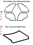 Mercedes Benz W114 W115 - Door + Trunk Rubber Weatherstrip Seal Set Pieces. Fixed Price $170.05.