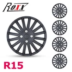 15" Set Of 4 Wheel Hub Caps Cover Replacements R15 Universal Black Gray. Fixed Price $41.99.