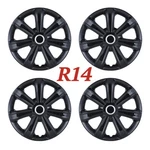 Roxx Universal Inch Set Of Wheel Hub Caps Cover R14 Tire & Steel Rim Black. Fixed Price $37.99.