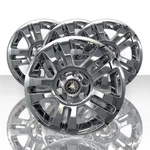 New 2014-20 Silverado 1500 18" Chrome Wheel Skins Hub Caps Aluminum Rim Covers. Fixed Price $107.99.