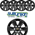 2019-2026 Chevrolet Silverado 1500 17" Gloss Black Wheel Skins IMP-436BLK SET/4. Fixed Price $129.99.