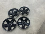 Oem 18" Dodge Charger Police Hubcaps Set Of 0ZY74TRMAB Black Wheel Covers. Fixed Price $200.00.