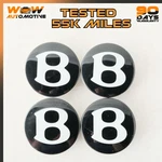 12-17 Bentley Continental Gtc Front Rear Wheel Center Hub Cap Cover Black Set Oe. Fixed Price $134.06.
