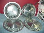 Lincoln 1988 Town Car 15" Deluxe Lace Hubcaps Wheel Covers Nice Pre-owned Set. Fixed Price $134.99.