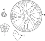 Genuine Nissan Center Cap 40315-5MP2C. Fixed Price $119.92.