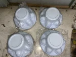 (4) 6-LUG Wheel White Center Cap Cargo Trailer/rv- Phoenix QT655WHS. Fixed Price $47.99.