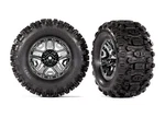 TRA9072 Tires And Wheels Assembeld Sledghammer 2.8 On Black Chrome. Fixed Price $38.99.