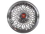 Used Gm 14"1980'S 1990'S Chevrolet Locking Wire Wheel Cover Red Center. Fixed Price $40.00.