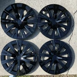 Winjet WJ-5120-16 Black Glossy Hubcaps Wheel Covers Set Of 4 Light Scratch New. Fixed Price $44.99.