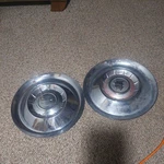 Pair Of Vintage 1955 Mercury Colony Park Monterey 15" Wheel Cover Hubcap Used. Fixed Price $75.00.