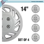 14" Set Of Covers Full Rim Snap On Hub Caps Fits R14 Tire & Steel Wheels. Fixed Price $39.76.
