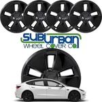 Fits 2017-2023 Tesla Model 18" Gloss Black Replacement Hubcaps 565-18BLK. Fixed Price $159.99.