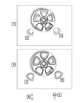 Genuine Mopar 2013-2019 Fiat Wheel Cover Insert 68261386AA. Fixed Price $36.44.