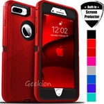 For Iphone 6 7 8 Plus 2020 Shockproof Rugged Case Cover + Screen Protector. Fixed Price $8.89.