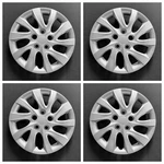 New Wheel Covers Hubcaps Fits 2011-2016 Hyundai Elantra 16" Silver Set Of 4. Fixed Price $52.00.