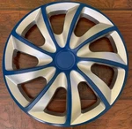 14" Wheel Covers Hubcaps Universal Rim Pieces Set Silver Blue. Fixed Price $25.99.