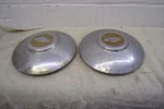 Vintage 1940'S Chevrolet Dog Dish Hubcaps Set Of 2 Matching. Fixed Price $27.55.