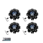 4 X Fuel Off-road Gloss Black Wheel Center Cap W/ Blue Logo 1001-59GBDK. Fixed Price $124.00.