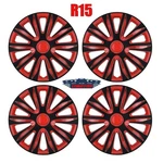 Set Of 4 Universal 15" Wheel Covers Snap On Full Fit R15 Tire. Fixed Price $44.99.