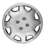 New Set Of 4, 15 Inch Silver 8 Spoke Directional Aftermarket Wheel Covers. Fixed Price $52.84.