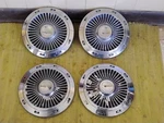 1963 Ford Dog Dish Hub Caps 10 1/2" Set Of 4 Galaxie 500 Hipo. Fixed Price $299.95.