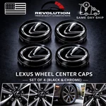 4PCS Lexus Black & Chrome Badge Logo 62MM Wheel Center Caps Hub 42603-30590. Fixed Price $21.79.