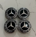 Set Of 4 Mercedes Benz Center Caps Black 75MM/2.95INCH Will Fit Most Models. Fixed Price $24.98.