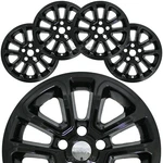 Fits Jeep Grand Cherokee 2014-16 21-22 Black 18" Wheel Skins Hub Caps Rim Covers. Fixed Price $119.99.