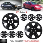 15" Set Of 4 Hubcaps Fit For 2005-2008 Toyota Corolla Snap On Wheel Rim Covers. Fixed Price $48.99.
