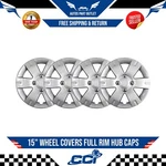15" Wheel Covers Full Rim Hub Caps Snap On 4 Lug Bolt For 03-12 Nissan Sentra. Fixed Price $41.13.