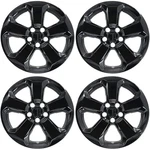 4PC 17" Gloss Black Snap-on Wheel Skins Covers For 2017-2021 Jeep Compass. Fixed Price $129.99.