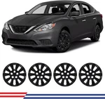 4X Hub Caps For 2013-2019 Nissan Sentra Black 16" Wheel Covers R16 Steel Rims. Fixed Price $50.99.