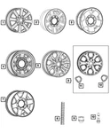 Genuine Mopar Wheel Cover Insert 68261412AA. Fixed Price $46.24.