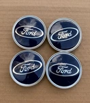 4X Ford Wheel Center Caps Blue Chrome 62MM Hub Covers Flex Ranger Taurus Edge. Fixed Price $26.99.