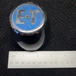 Et Wheel C-20 Center Rim Hub Cap Lug Cover Push On Chrome E-t Blue Vintage. Fixed Price $39.99.