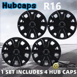16" Hubcaps 4PCS Black Wheel Covers 2014-2023 Ford Transit Connect Snap-on. Fixed Price $60.99.