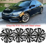 4PCS 16" Snap Full Hub Caps Car Wheel Covers Steel Rim For Honda Civic Lx Ex. Fixed Price $69.23.