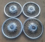 Buick Century Oem Wire Hubcaps (4) Used Fits 1986-1990 W/ Centers,nuts,brackets. Fixed Price $399.98.