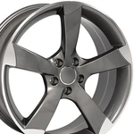 19" Gunmetal Machined Wheel For 1995-1999 Audi A5 RVO1487. Fixed Price $287.95.
