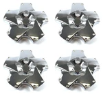 Set Of New Chrome 18" Twist Wheel Hub Center Caps For 2002-2007 Lexus SC430. Fixed Price $214.95.