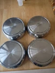 Set OF4 Oem Ford Dog Dish Hub Caps 12" Stainless Steel F2UA-1130-UA 20763 072005. Fixed Price $100.00.
