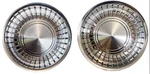 Pair International Scout 800 15" Vented Stainless Hubcaps Wheel Covers Oem. Fixed Price $129.99.