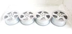 1999 2000 Porsche Boxster Oem Set Of 4 Wheel Rims 18IN Turbo Twist Curb Rash. Fixed Price $1000.00.